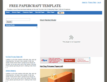 Tablet Screenshot of boat.papercrafttemplate.com