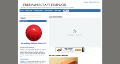 Desktop Screenshot of paperkraft.papercrafttemplate.com