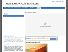 Tablet Screenshot of gundam.papercrafttemplate.com