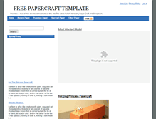 Tablet Screenshot of disney.papercrafttemplate.com