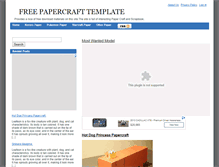 Tablet Screenshot of pikachu.papercrafttemplate.com